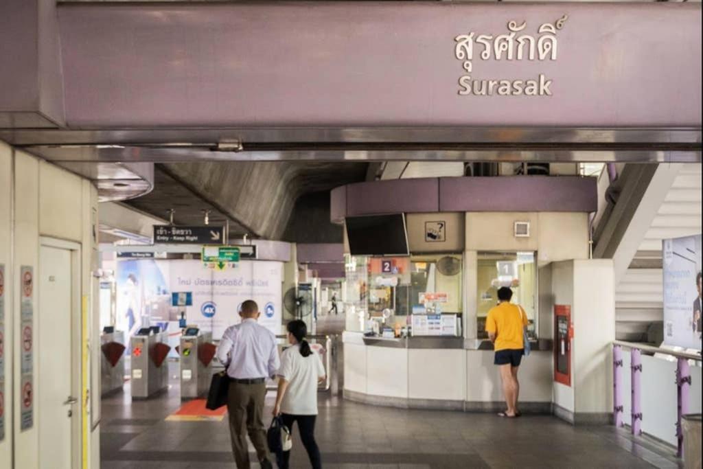 P1 Silom Pan Large Room Full Kitchen Wifi 4-6Pax Bangkok Exterior foto
